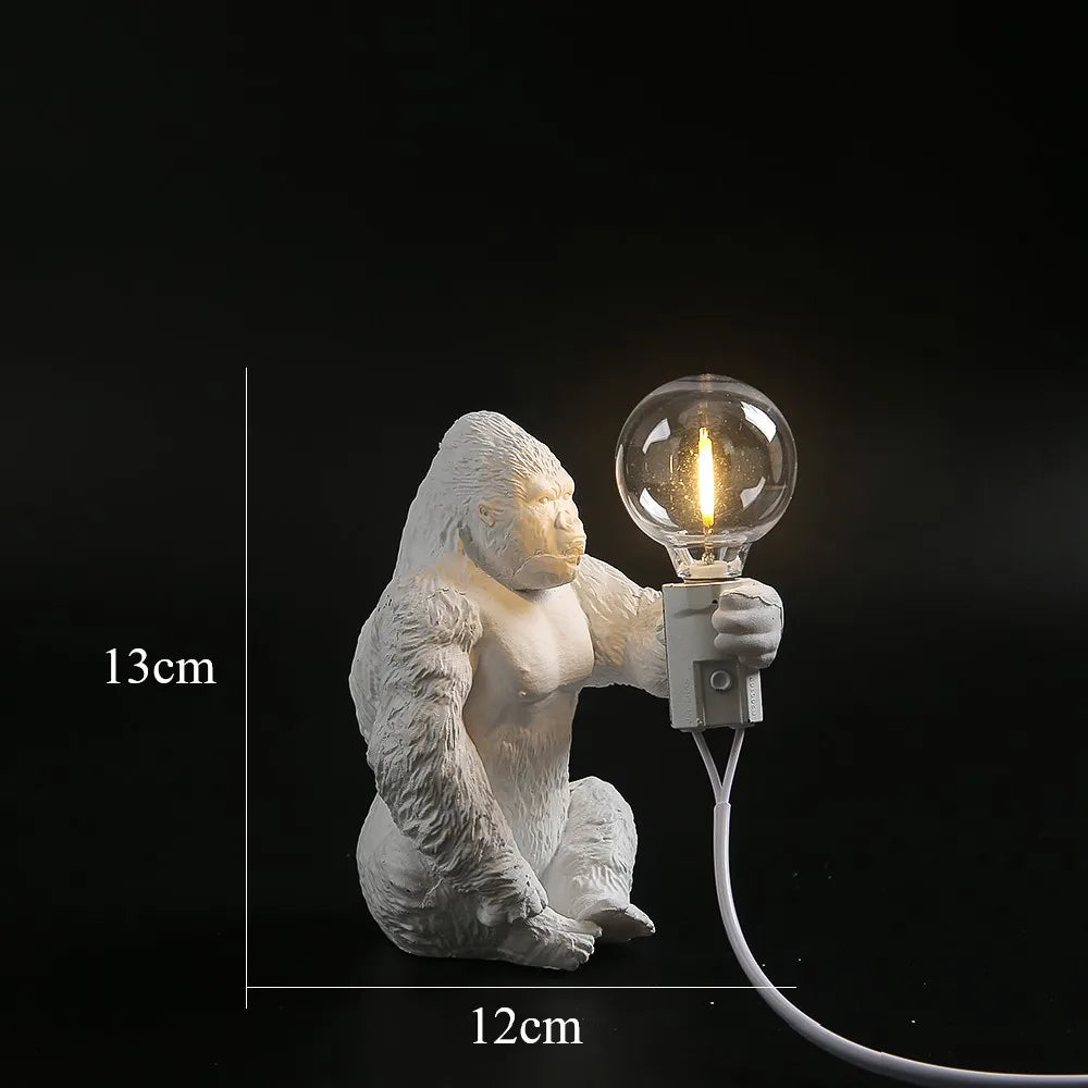 Product Image for Angry Gorilla Tisch Nachtlampe, weißer Sitz
