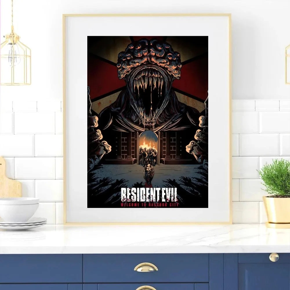 Product Image for Game R-RESIDENT E-EVIL Poster Home Room Decor Livingroom Bedroom Aesthetic Art Wall Painting Stickers, z5 / 40X60cm