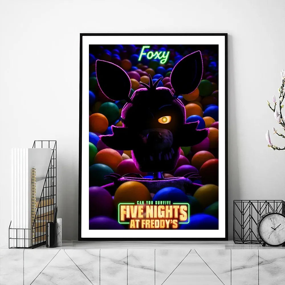 Product Image for Neues FNAF Filmplakat Galerie Drucke Malerei Wand Leinwand Bilder Wohnzimmer Aufkleber, z4 / 40X60cm