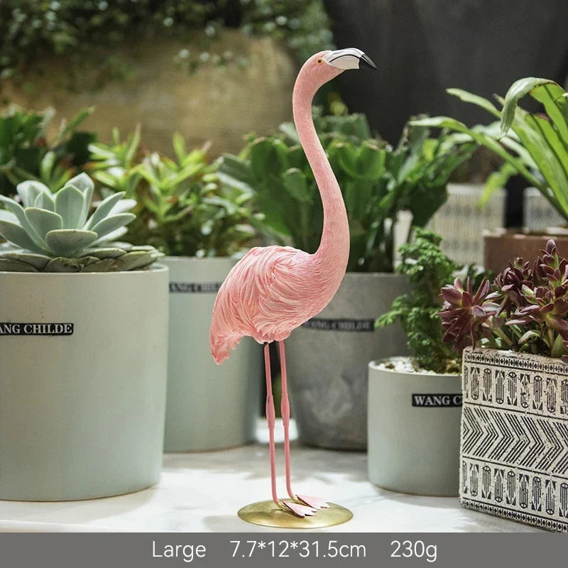 Product Image for Nordic Flamingo Figurine Figure Statue Sculpture Living Room Office Wedding Party Ornaments Home Decor Decoration Accessories, Big A