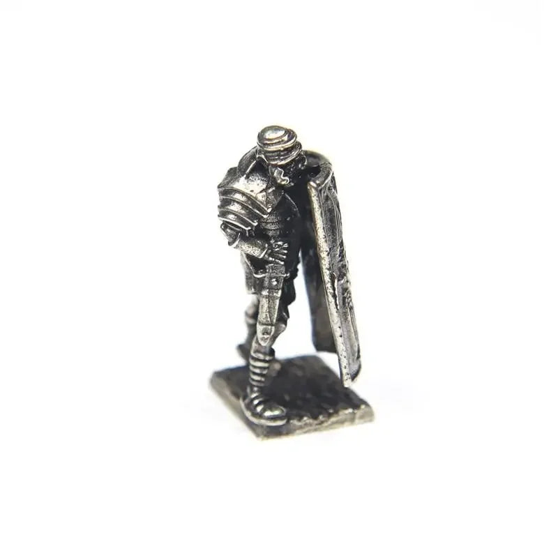 Product Image for Metall Kupfer Römischer Legionär Bogenschütze Schild Soldaten Modell Figuren Miniaturen Desktop Spiel Dekorationen Spielzeug Ornament Geschenk