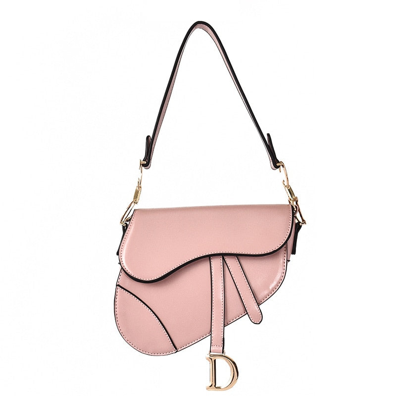 Product Image for Frendorf | - luxuriöse Damen Umhängetasche - exklusive PU - Leder Satteltasche, Rosa