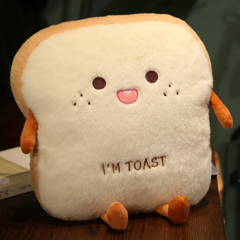 Product Image for Neue 1pc 35cm Plüsch Brot Kissen Süßsimulation Lebensmittel Toast Weiche Puppe Warme Handkissen Heimdekoration Kinder Spielzeug Geburtstagsgeschenk, 
