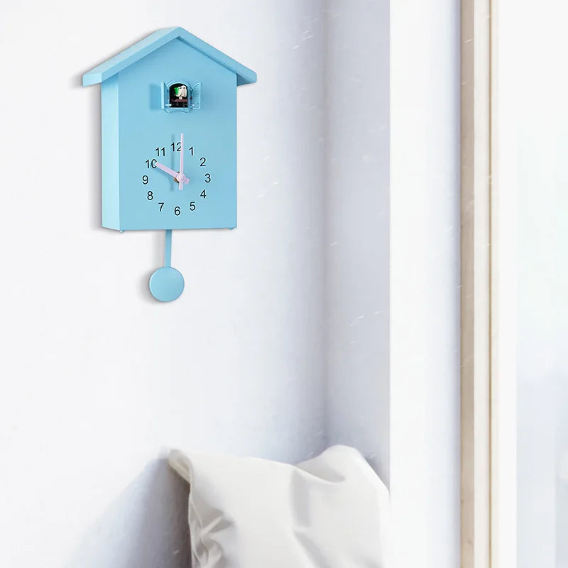 Product Image for Moderne Vogel Kuckuck Design Wanduhr, Blau