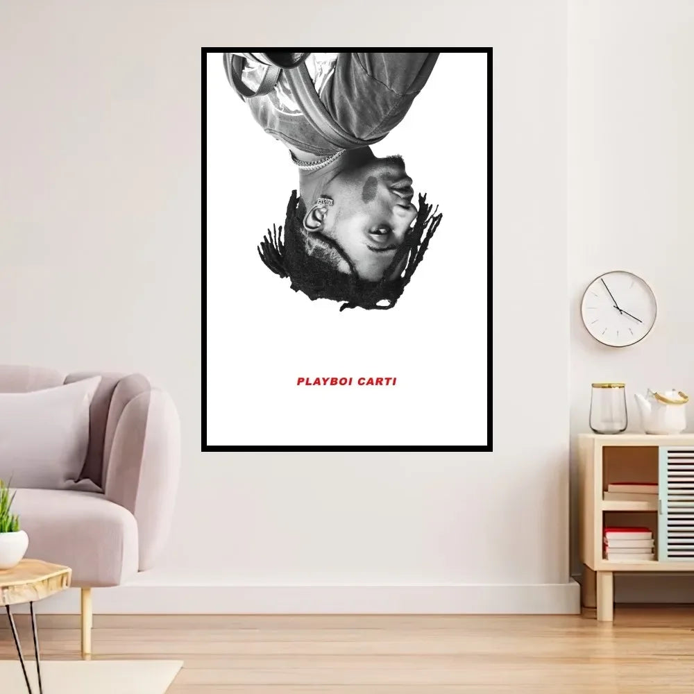 Product Image for Rapper Playboi Carti Poster Drucke Wandmalerei Schlafzimmer Wohnzimmer Dekoration Büro Klein, z2 / 20X25cm