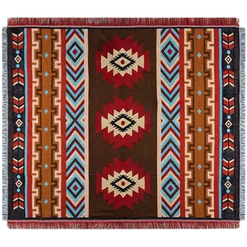 Product Image for Outdoor Bohemian Picknickdecke - Feuchtigkeitsdichte Camping- und Picknickdecke im ethnischen Stil, 90x90 / A