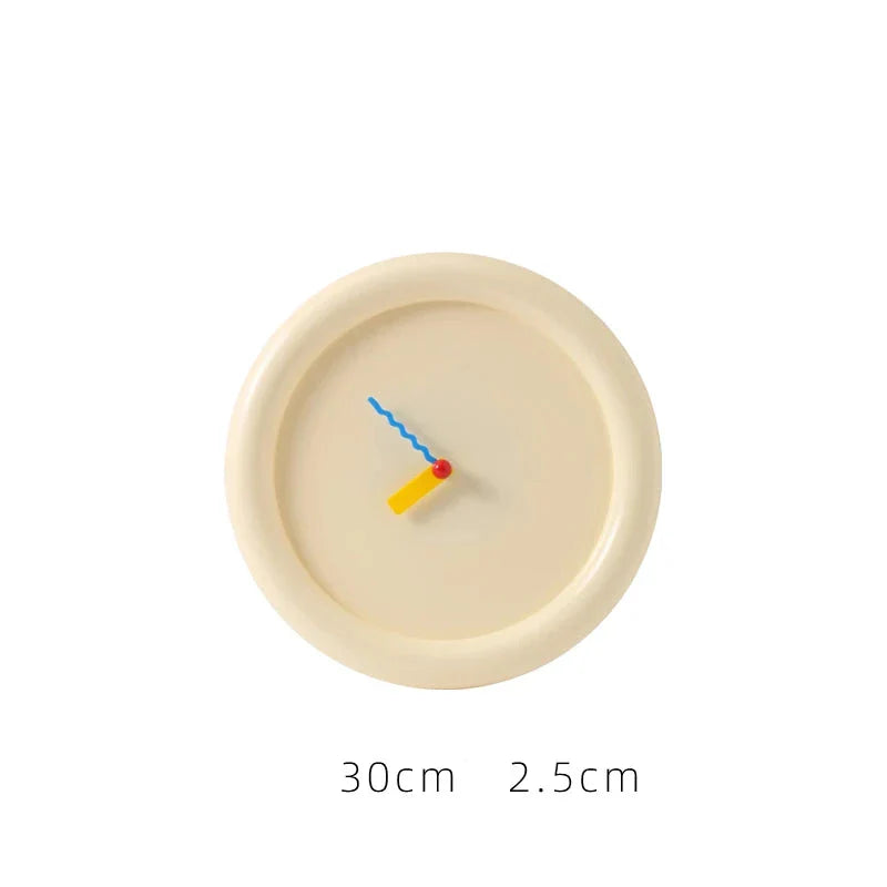 Product Image for 3D Dekorativer runder Wanduhren, Creme