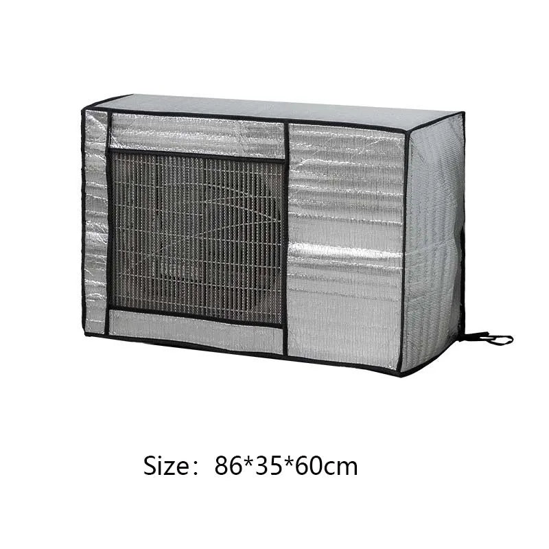 Product Image for Tragbare Aluminiumfolie Klimaanlagenabdeckung - Mehrere Größenoptionen für den Hausgebrauch - Staub-, Sonnen- und wasserdichter Schutz, C-86x35x60cm
