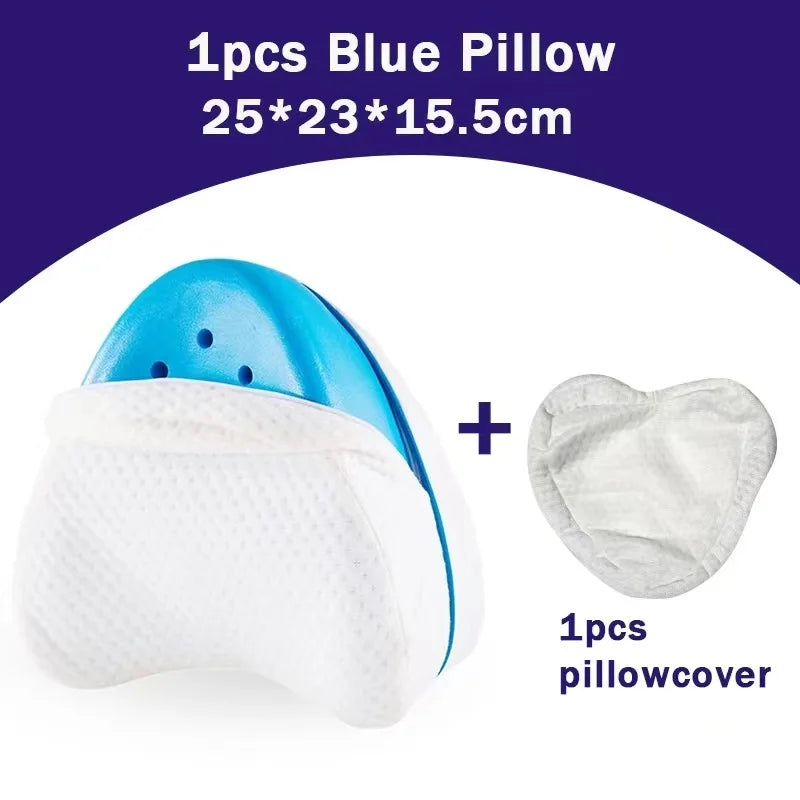 Product Image for Orthopädisches Memory Foam Beinkissen - ComfortFoam, Blau + Kissenbezug