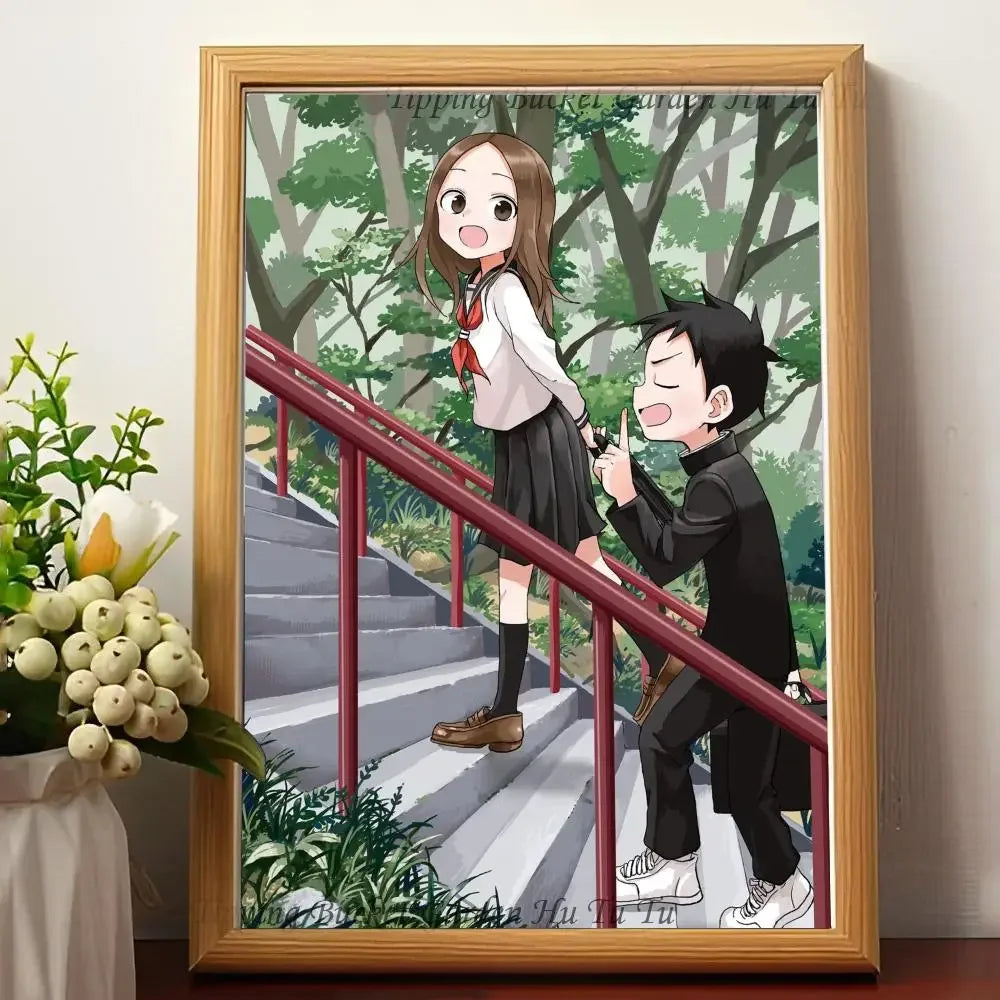 Product Image for Anime Teasing Master Takagi-san Poster Wandkunst Home Dekor Zimmer Dekor Digitale Malerei Wohnzimmer Restaurant, 10 / 30x40cm