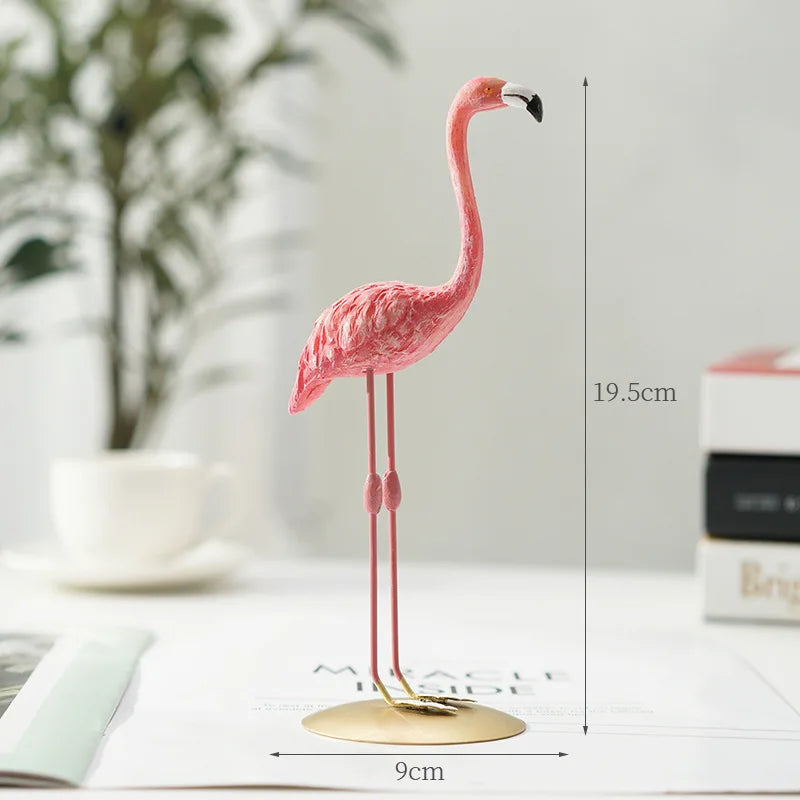 Product Image for Nordic Flamingo Figurine Figure Statue Sculpture Living Room Office Wedding Party Ornaments Home Decor Decoration Accessories, Small A