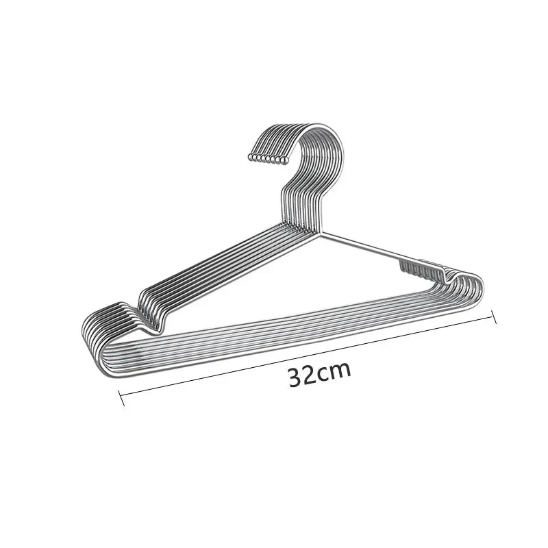Product Image for Edelstahl Metall Kleiderbügel, 32 cm / Packung mit 20