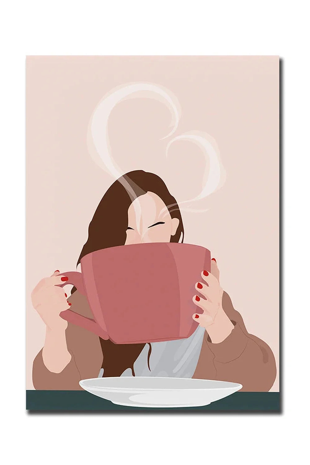 Product Image for Guten Morgen Kaffee Leinwand Poster, JA2934 / 50X70cm Kein Rahmen