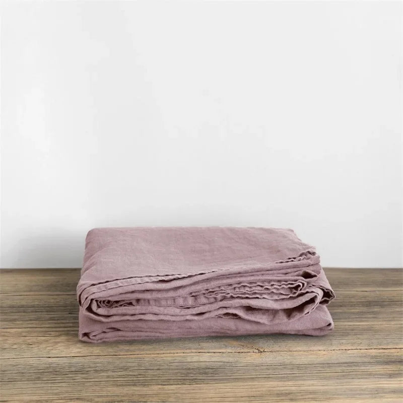 Product Image for Leinen Bettlaken, Grau Violett / 180x220cm