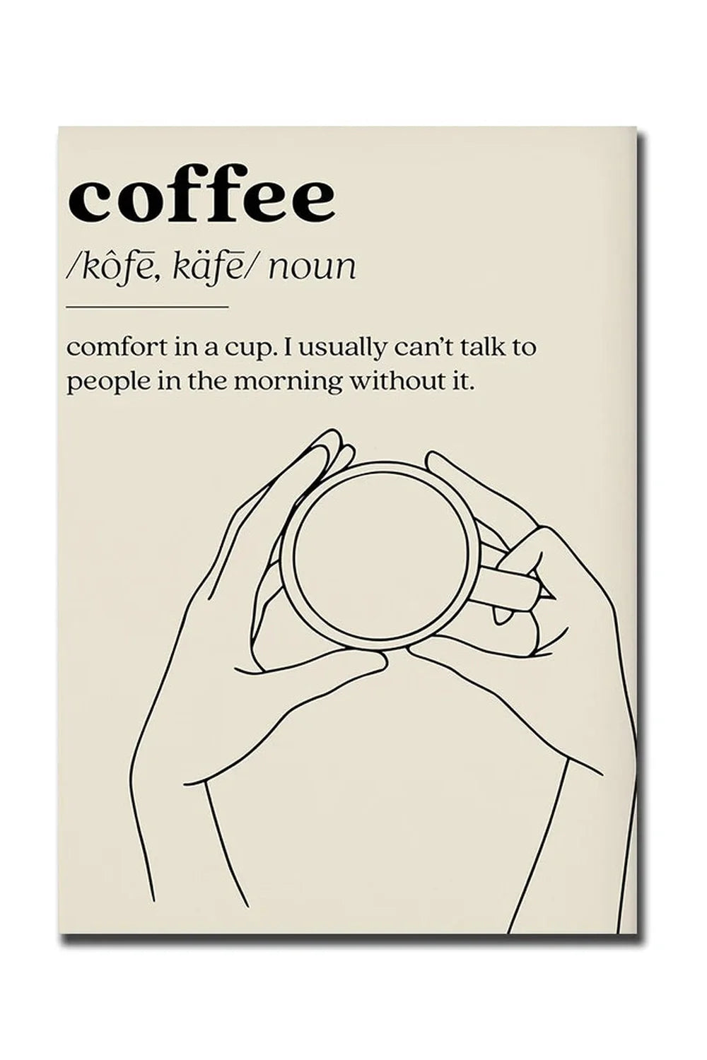 Product Image for Guten Morgen Kaffee Leinwand Poster, JA2935 / 60X90cm Kein Rahmen