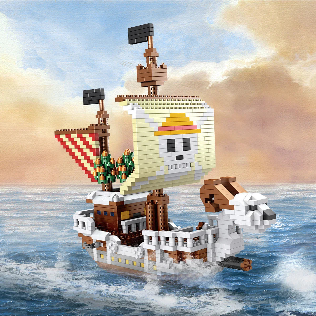 Product Image for DIY Navigation Schiff Bauklötze Spielzeug, Piratenschiff Dekoration Bildungs Spielzeug, Geschenke für Jungen und Mädchen, ZMS3445