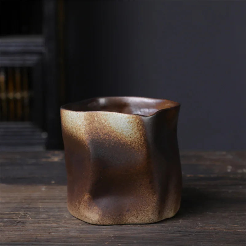 Product Image for Unregelmäßige gedrehte Form Tasse 9,47 Unzen/280 ml Keramik Kaffee Teetasse ohne Griff Polychromatische kreative Keramik Tassen Kaffeetassen Retro, 