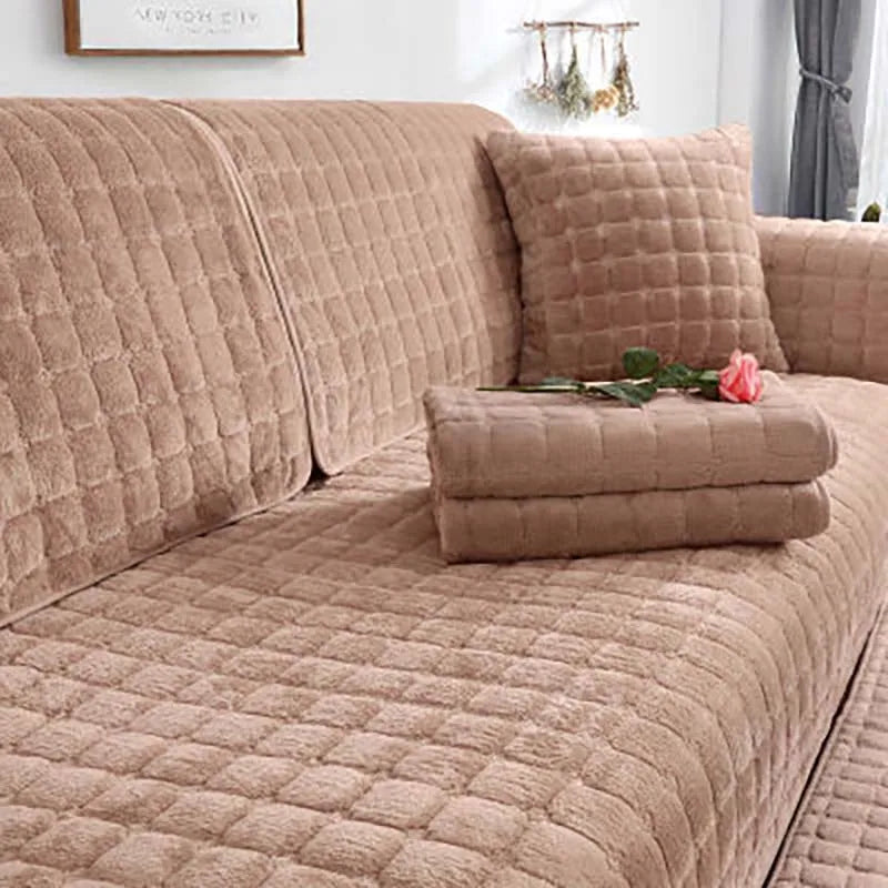 Product Image for Frendorf | Gemütliche Weiche Dicke Plüsch Rutschfeste Sofabezüge, Kaffee / 70x150cm 1Stk