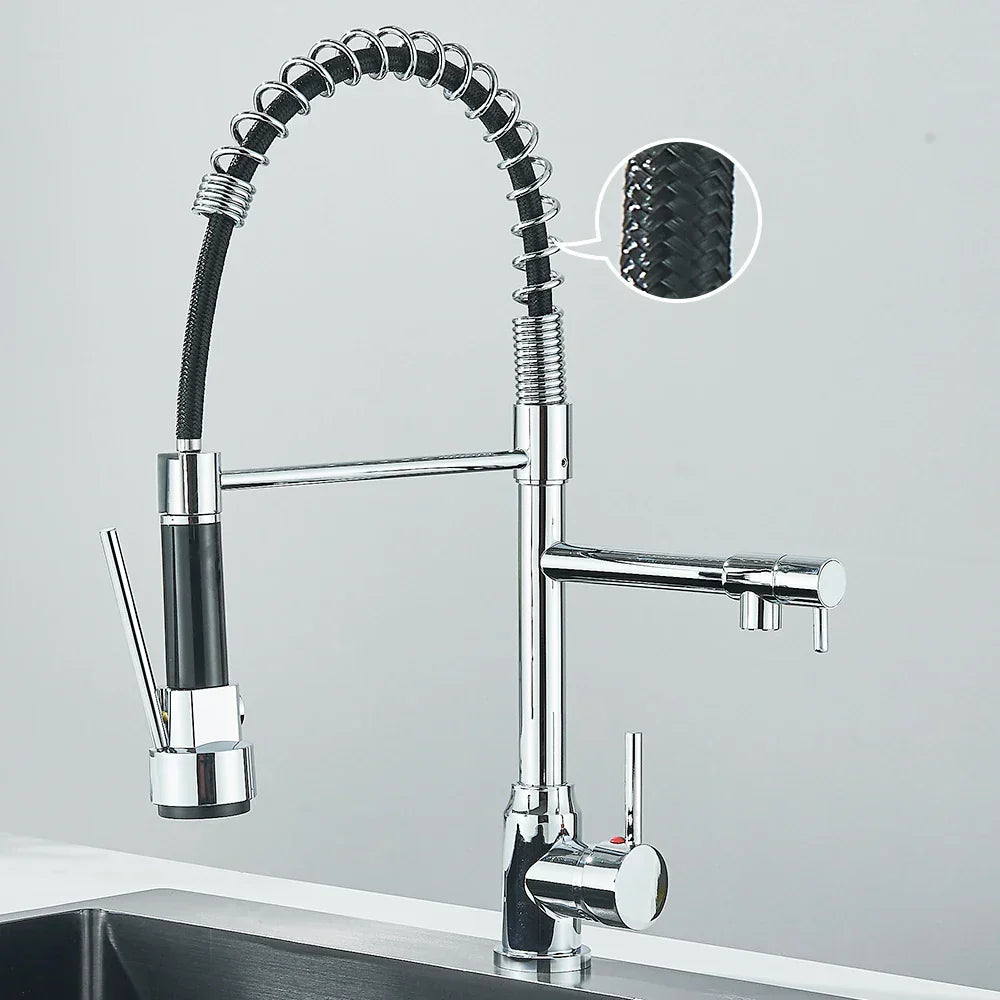 Product Image for SpringFlow – Küchenarmatur mit Doppel-Auslauf, Chrom HG