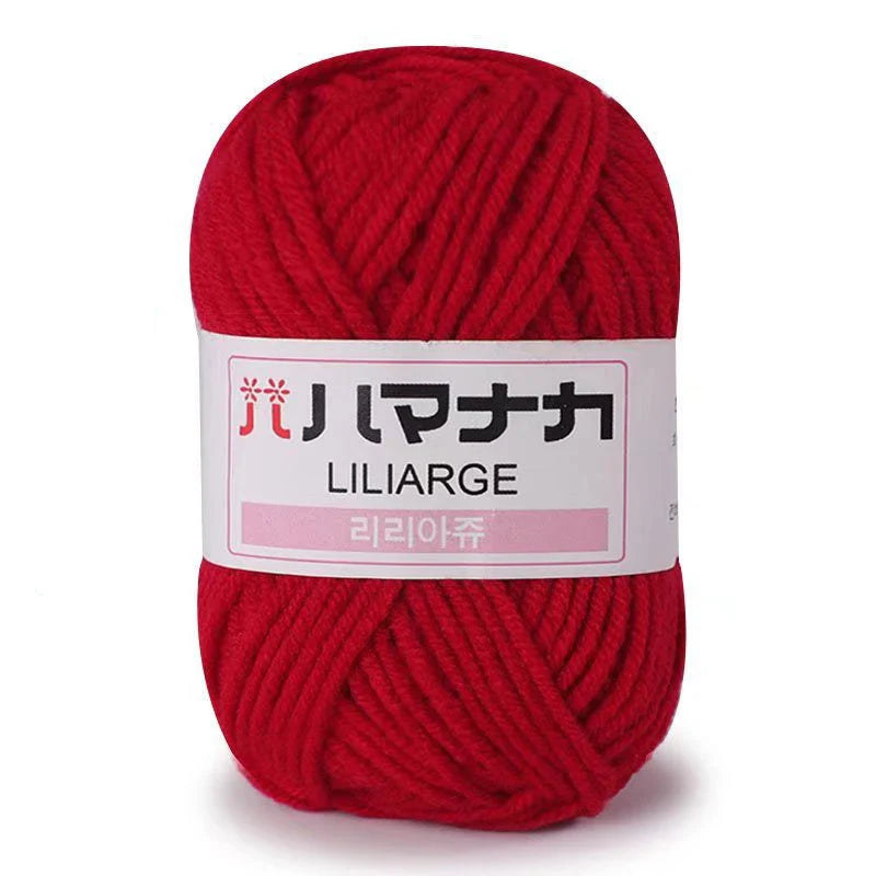 Product Image for 25g weiche Milchbaumwolle Strickgarn - Anti-Pilling 4-fädiges Garn für Häkeln, Schal, Pullover, Hut, Puppenbasteln - Hochwertiges Baumwollgarn, 29
