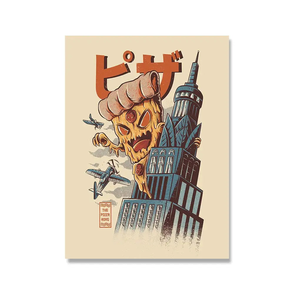 Product Image for Japanische Lebensmittel Nudeln Moderne Küche Poster Dekoration Getränke Ramen Cartoon Leinwandmalerei Retro Bar Wandkunst Druck Bilder, F / 30x40cm 