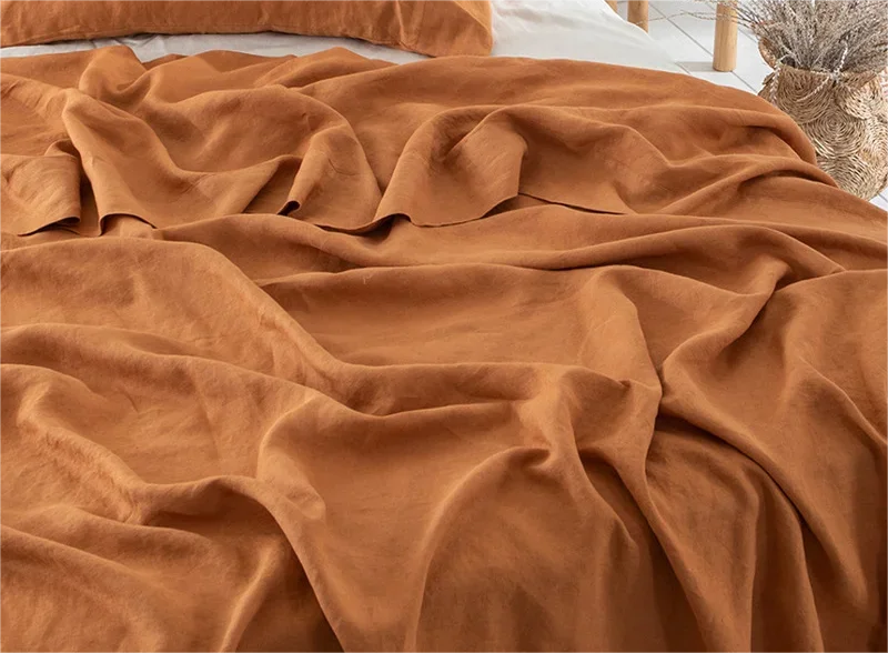 Product Image for BedBreeze | Leinen Bettlaken, Kurkuma / 150x230cm