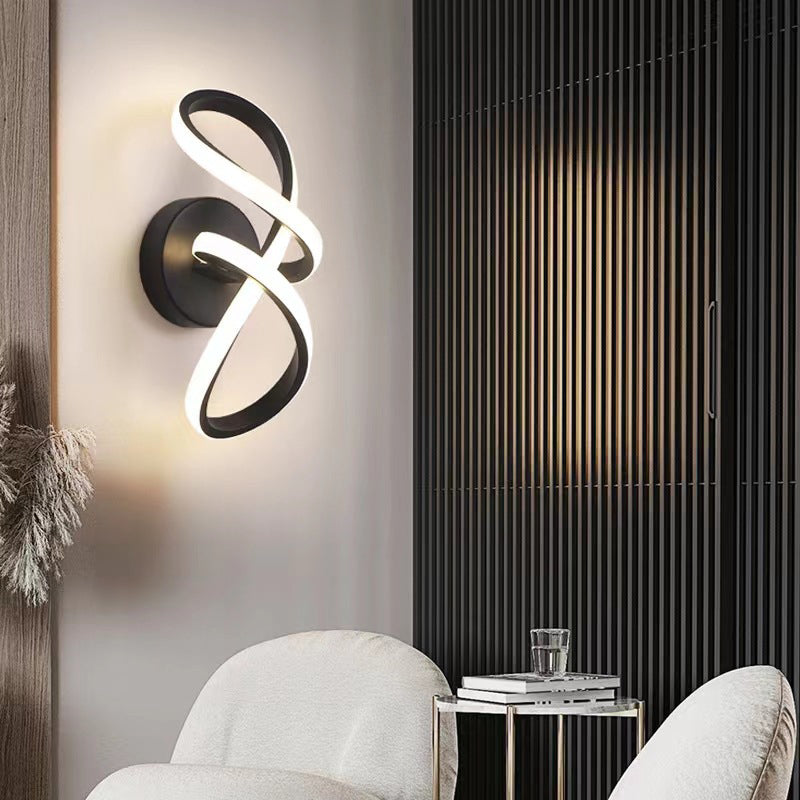 Product Image for Modern Minimalist Bogen Metall Acryl LED Wand Sconce Lampe Für Wohnzimmer, Neutral Light (4000K) / 110V-120V für US/CA