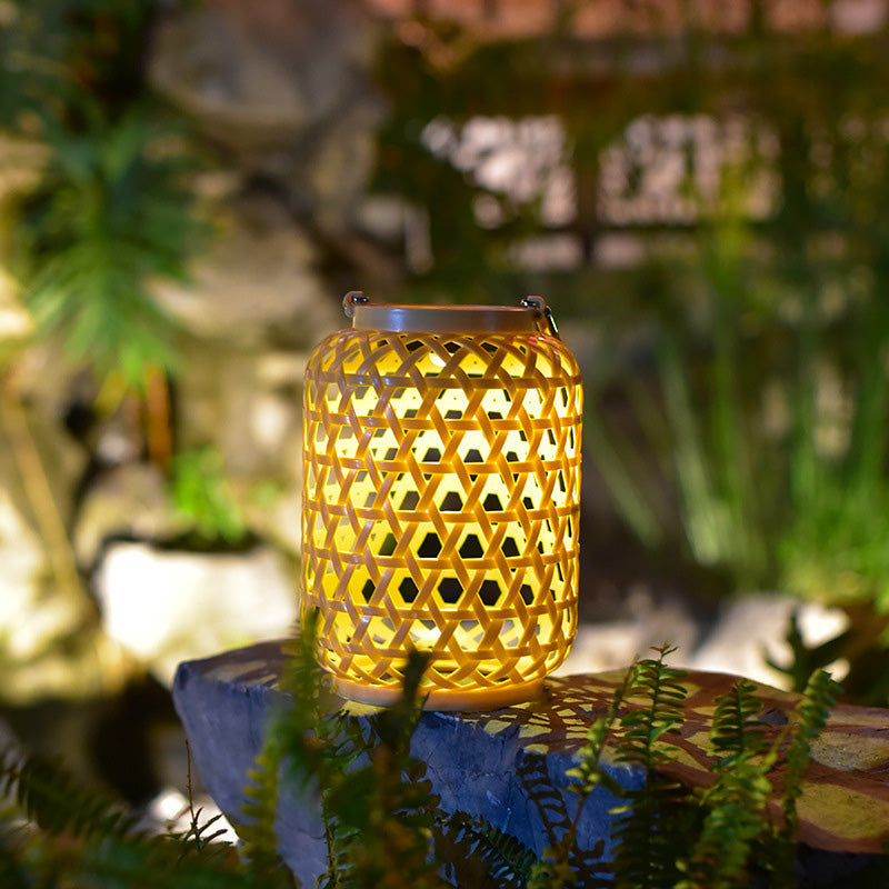 Product Image for Frendorf | LumiNest Solare LED Laterne | Tragbar | Wetterfest | Nachhaltige Gartenbeleuchtung | Deko für Terrasse, A - Braun / Warm Light (3000K) / 