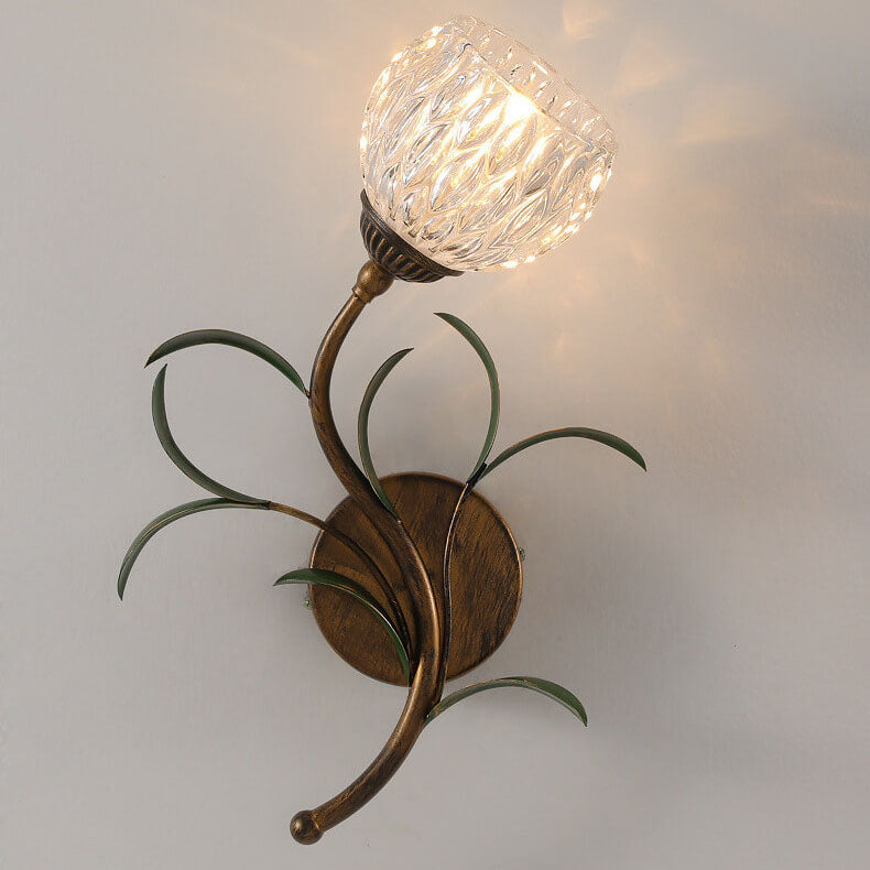 Product Image for Moderne Minimalistische Kunstglas Blume 1/2-Licht Wandbeleuchtung Lampe, B / 1 - Rechts / 110V-120V Für US/CA