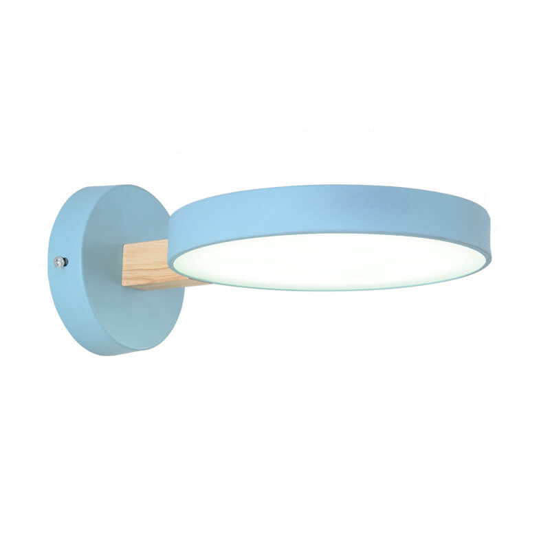 Product Image for Nordic Creative Round Macaron Color LED Wall Sconce Lamp, Blue / 220V-240V For UK/AU / 3 Colors Changeable (Warm/Neutral/White)
