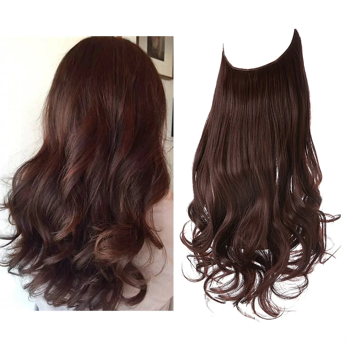 Product Image for Frendorf | SecretHair - Echthaare extensions, Dunkelrot & Braun / 40cm