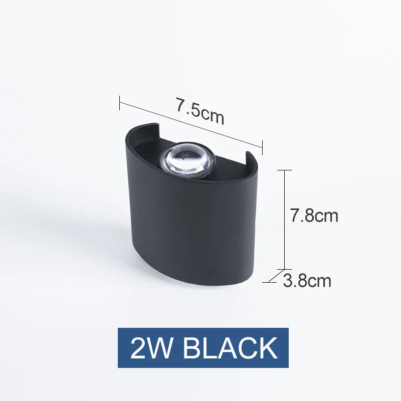 Product Image for Moderne IP65 wasserdichte LED-Wandleuchte für Außenbeleuchtung - Auf- und Abwärts Wandleuchten, 2W / Cool Weiß(5500-7000K)