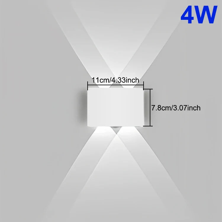 Product Image for Frendorf | Moderne LED Wandleuchte – Wasserfeste Wandlampe nach oben und unten für den Innen- und Außenbereich im Zuhause, Garten, Villa oder Innenhof