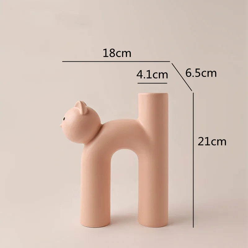 Product Image for Frendorf | Mini Cat Elegante Minimalistische H-förmige Blumenvase, C