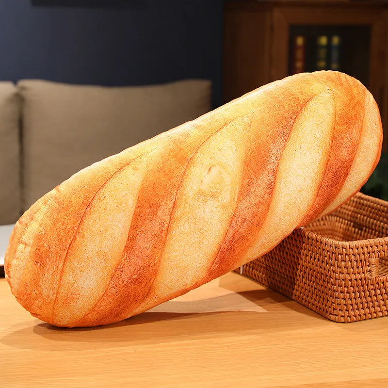Product Image for Französisches Brot Plüschkissen Gefüllte Druckbilder Lebensmittel Plüschspielzeug Peluche Partyzubehör Dekoration Schlafbegleiter Geschenk für Männer,