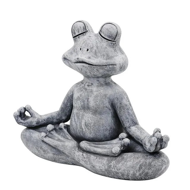 Product Image for Frog Figurine Resin Zen Yoga Frog Jardin Statue Garden Decoration Outdoor Sculpture Home Decor Indoor Ornaments