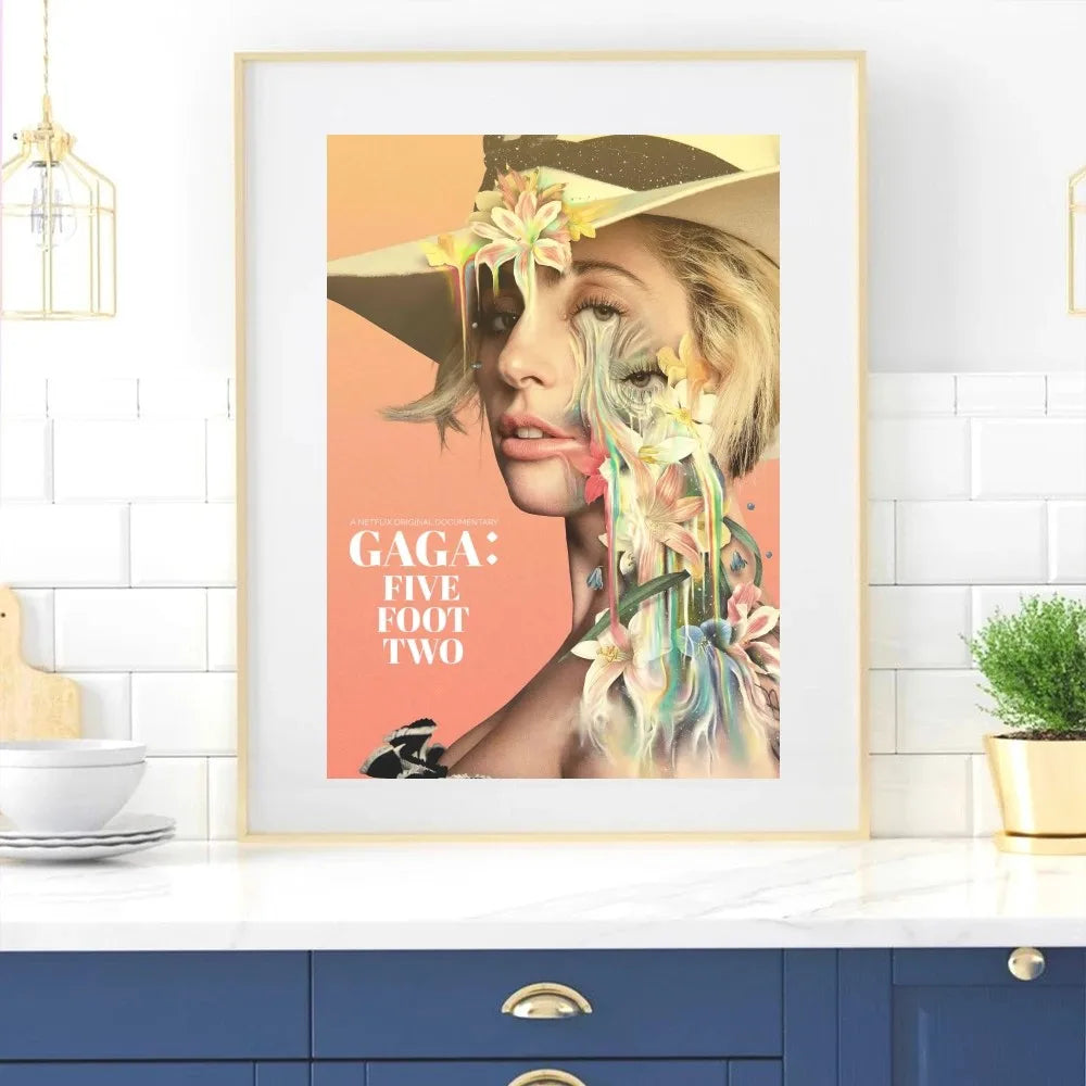 Product Image for Lady Gaga Sänger Poster Zuhause Zimmer Dekoration Wohnzimmer Schlafzimmer Ästhetik Kunst Wandmalerei Aufkleber, z9 / 25X35cm