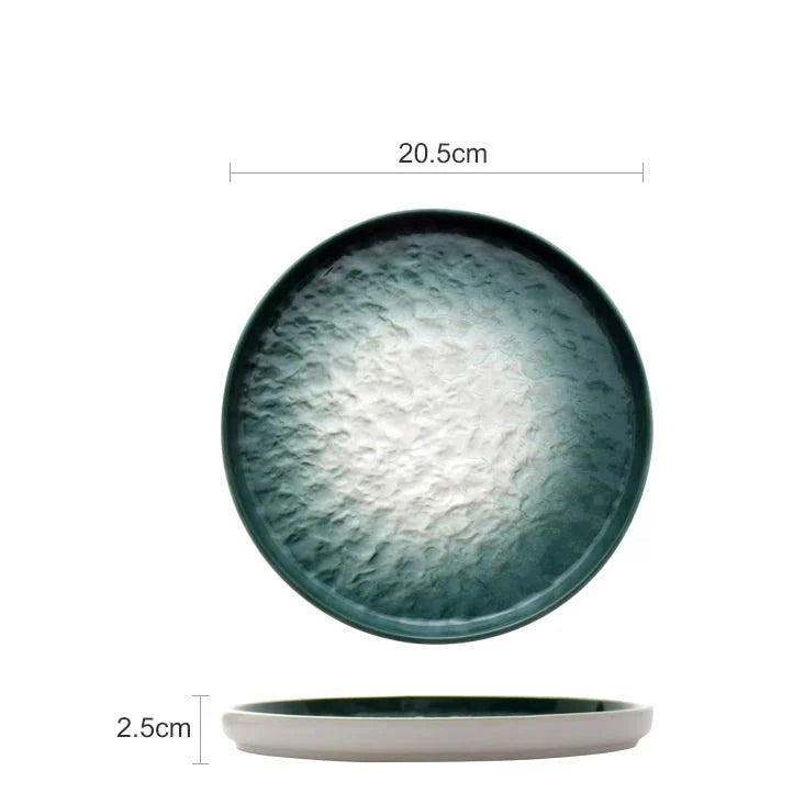 Product Image for Frendorf | EmeraldGlow Gradient Design Teller | Hochwertige Essteller | Modernes Farbverlauf-Design, 20cm