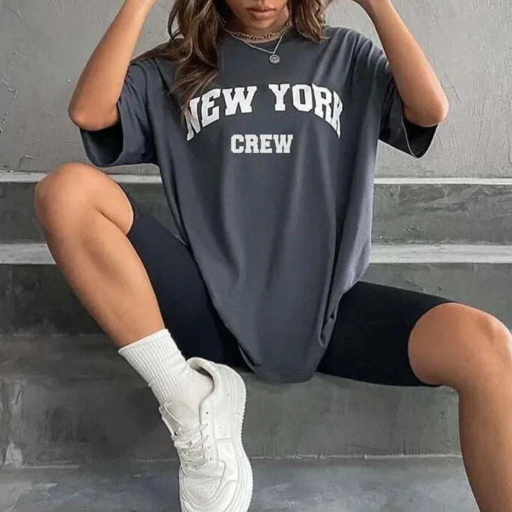 Product Image for New York Crew T-Shirt, Dunkelgrau / XL