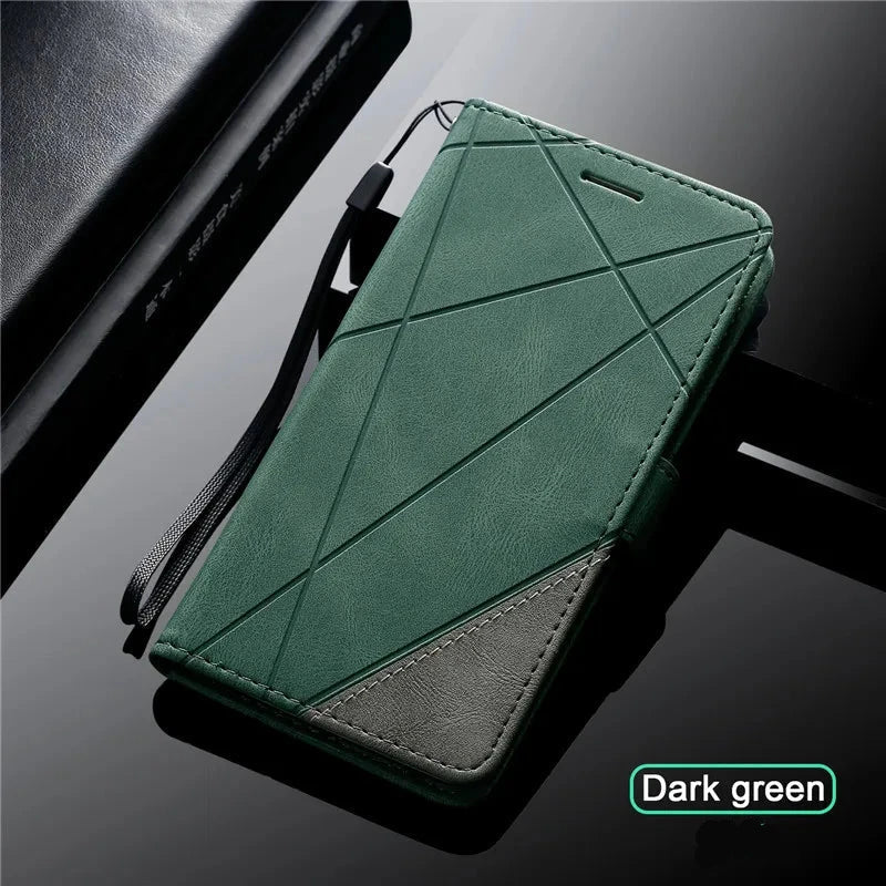 Product Image for Frendorf | Flip Magnetisches Ledercover für Samsung Galaxy A Series, Grün / Für Galaxy A21S