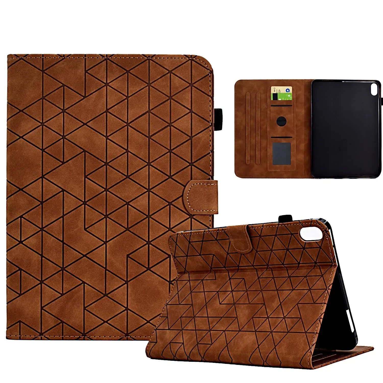 Product Image for Frendorf | Flip Leder Wallet Case für iPad 10. Generation 2022 10,9, iPad Air 5/4, Pro 11, Mini 6 - Kartensteckplatz, Stoßfest, Sturzsicher Tablet 
