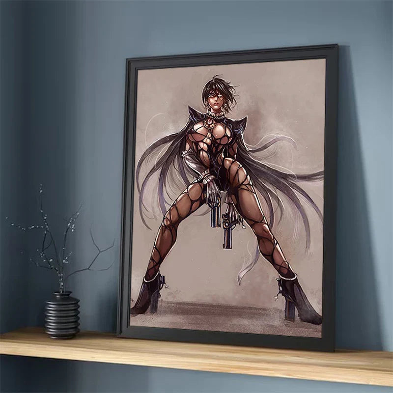 Product Image for Painting on Canvas Wall Art B-Bayonetta Decorative Pictures for Living Room Decor Home Decoration Interior Paintings Poster the, MLMNM10 / 30x45cm 