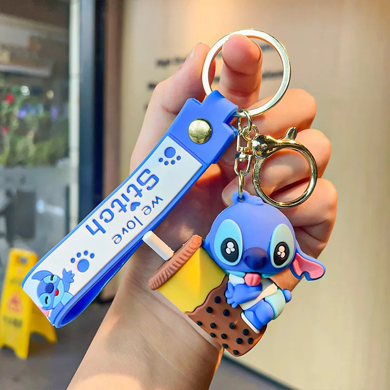 Product Image for Anime Disney Schlüsselanhänger - Süßer Mickey Mouse, Minnie, Lilo und Stitch Cartoon Schlüsselring, Ornament und Autoanhänger, Perfekte Geschenke für 