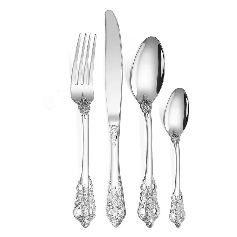 Product Image for Besteck, 4 Stücke Silber / 6 Sätze