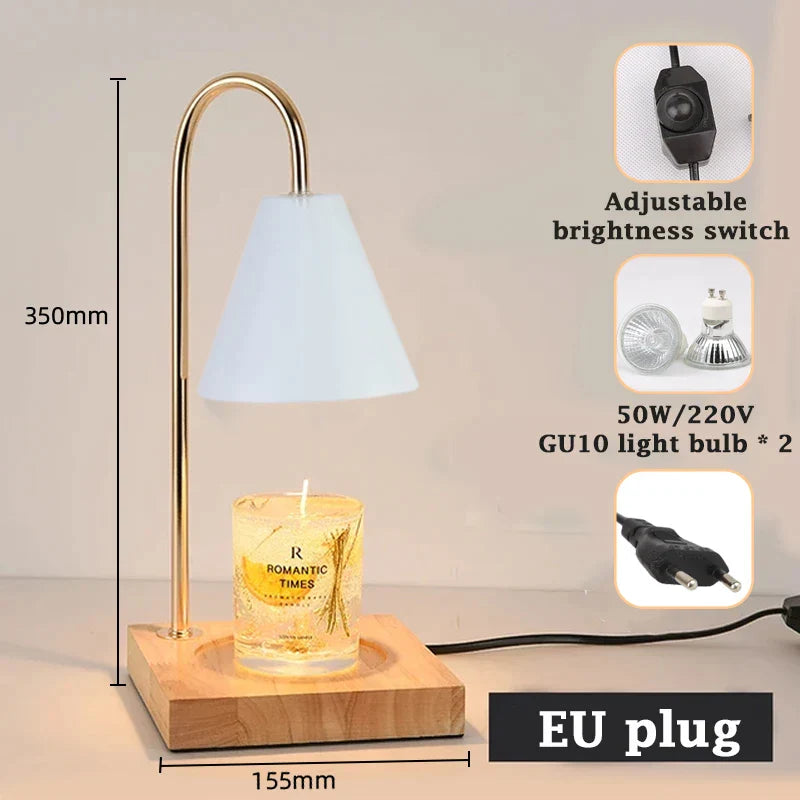 Product Image for Led Tischlampe Retro Kerzenwärmer Lampe dimmbar Aromatherapie Wachsschmelzlampen für Schlafzimmer Kopfteil Lampe Wohnkultur Beleuchtung Geschenk, 