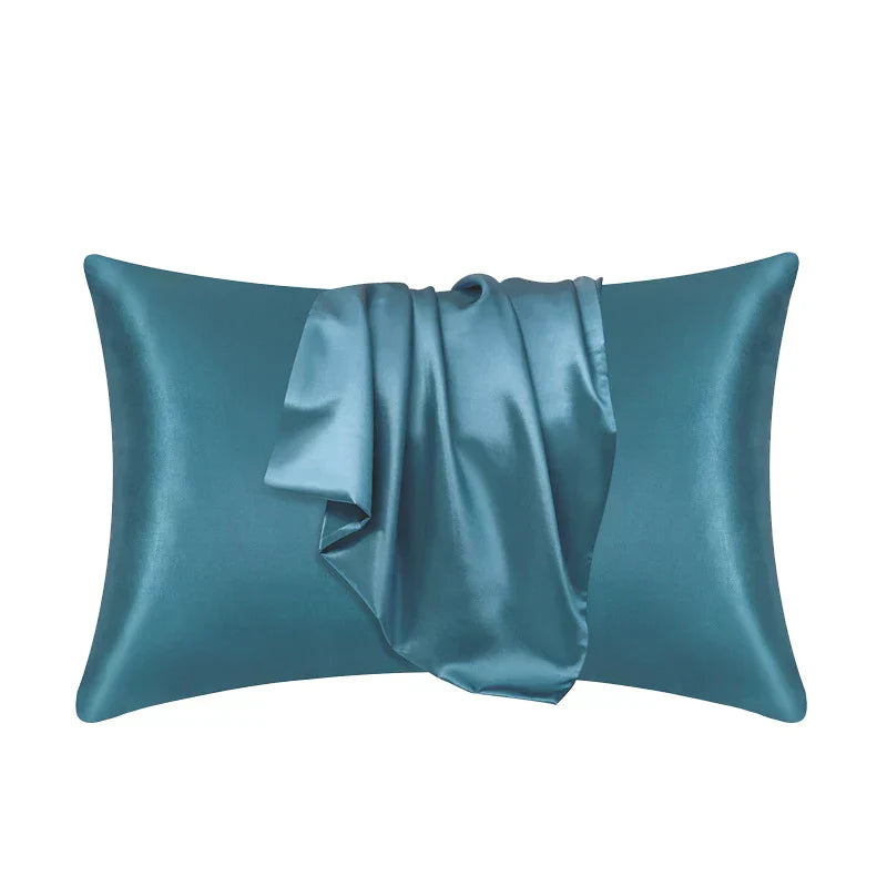 Product Image for Frendorf | Kissenbezug aus 100% Maulbeerseide - Luxuriöser und außergewöhnlicher Komfort, Blau Mondlicht / 51cmx66cm