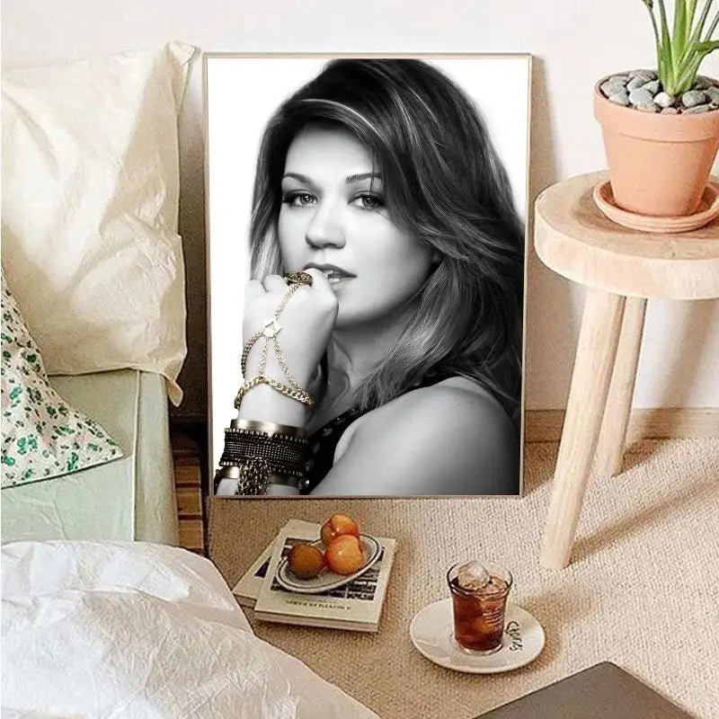 Product Image for Popular Pop Singer-Kelly Clarkson Poster Wall Art Home Decor Room Decor Digital Painting Living Room Restaurant Kitchen Art, z6 / 21x30cm ohne Rahmen