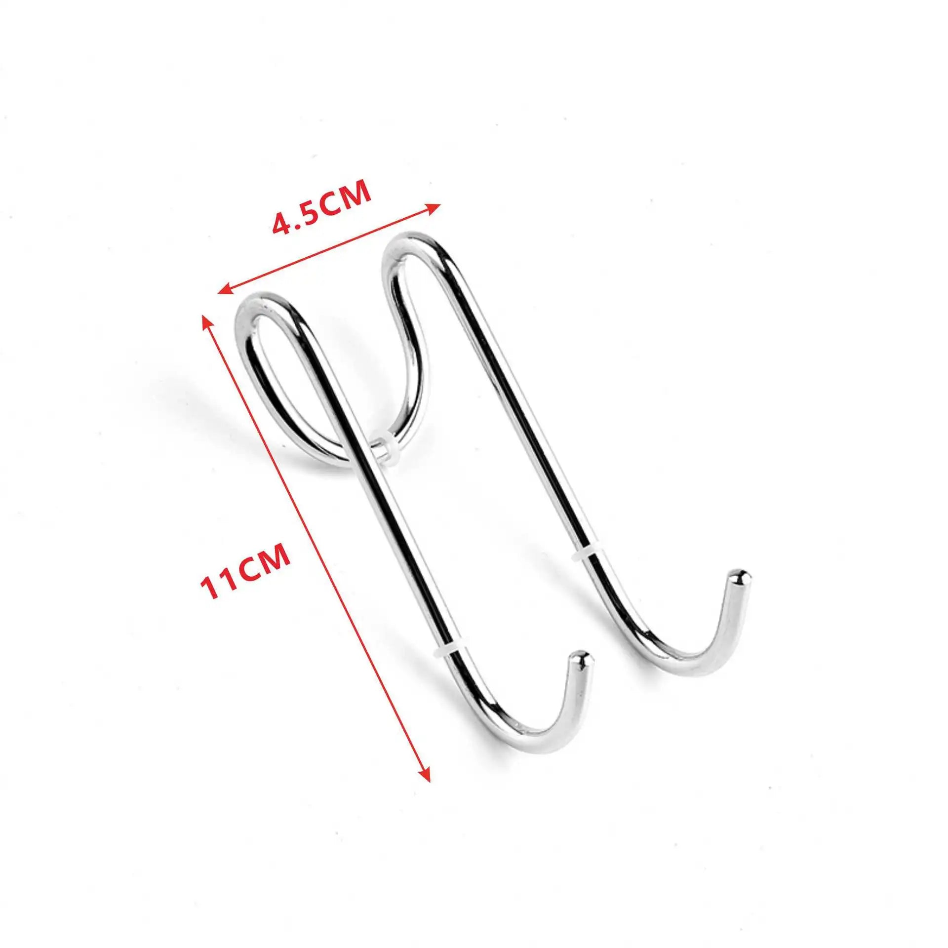 Product Image for 304 Edelstahl Glastür Duschhaken - Handtuchhalter Haken für Küche und Bad - Bohrfreier Haken (1/2 Stk), Silber A / 2 Stück