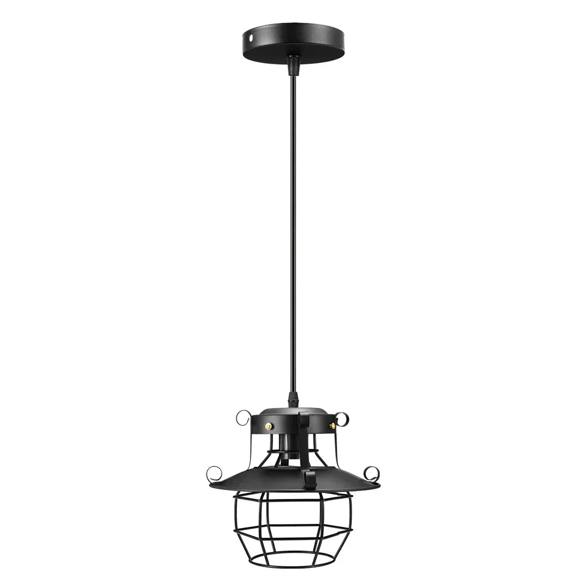 Product Image for Norah Retro-Industrie-Hängelampe, Schwarz ohne Passform