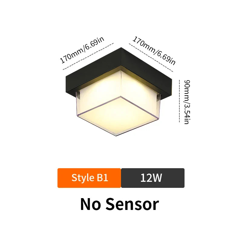 Product Image for Frendorf | LED Smart Bewegungsmelder Wandlicht – 6W/12W Automatische Notbeleuchtung für Innen- & Außenbereich (Flure, Balkone, Schlafzimmer), sB1(12W)